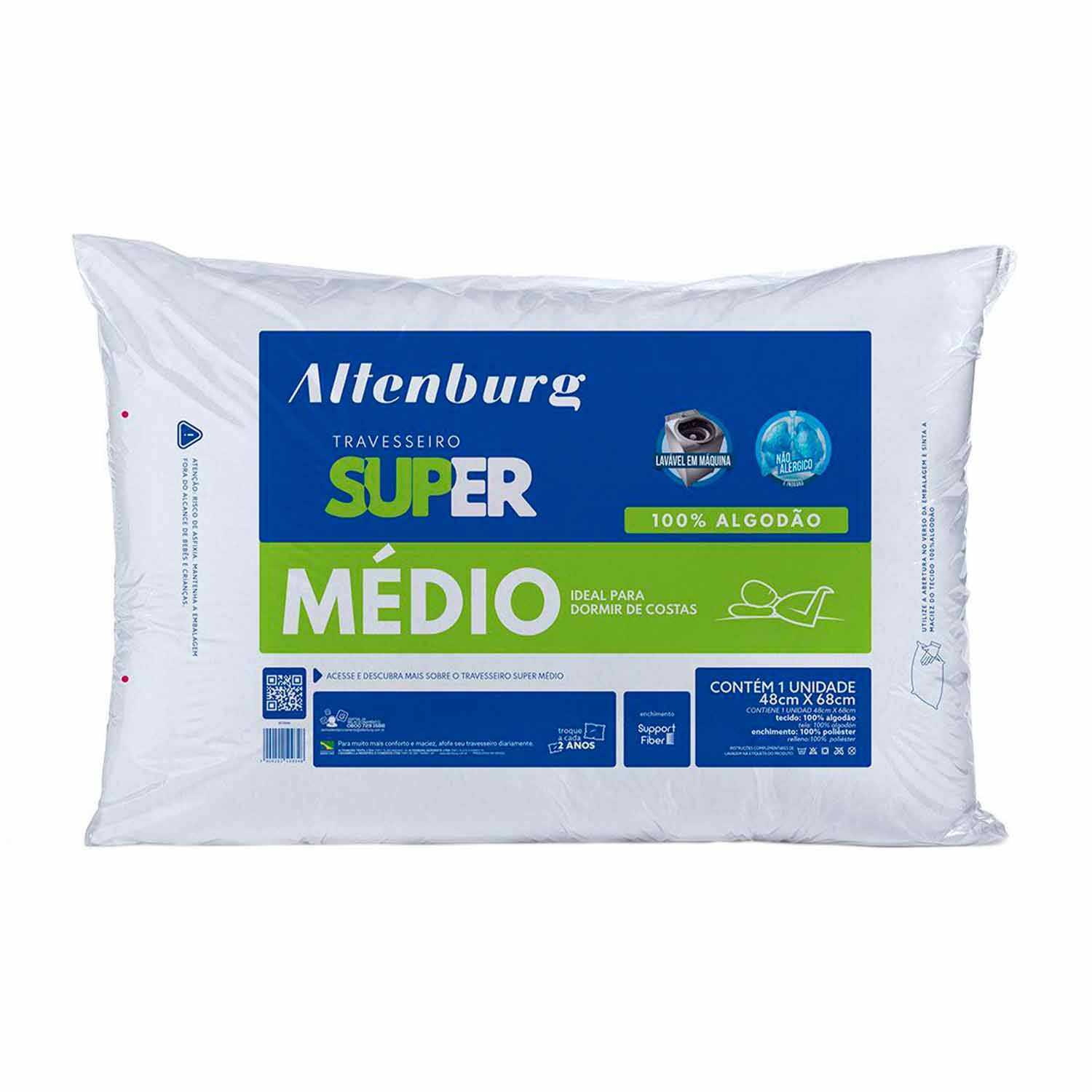 Almohada Altenburg Super Médio - 150 Hilos - 48cm x 68cm – Prime Brands